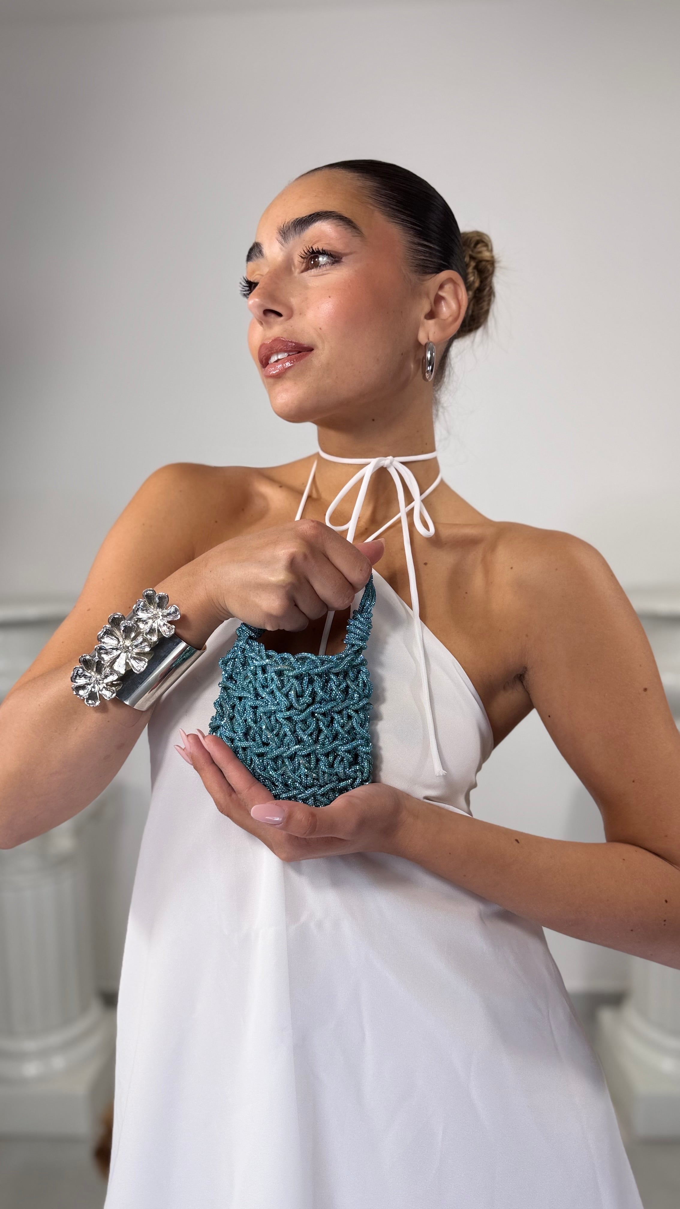 BORSA CROCHET BRILLANTINI