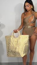 BORSA MARE LEOPARDATA
